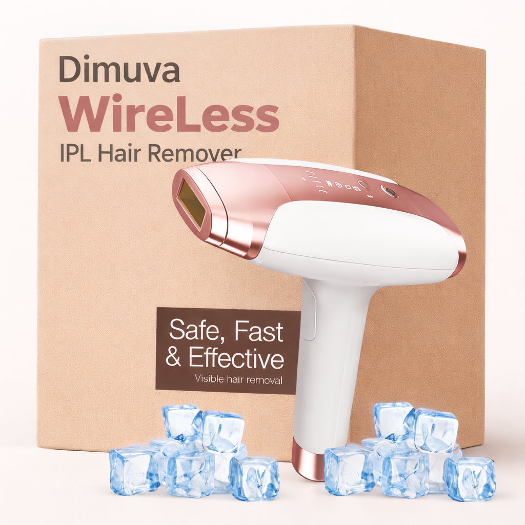 IPL Laser Hair Removal Device – Permanent Hair Reduction Facial & Body Epilator with Cooling Technology